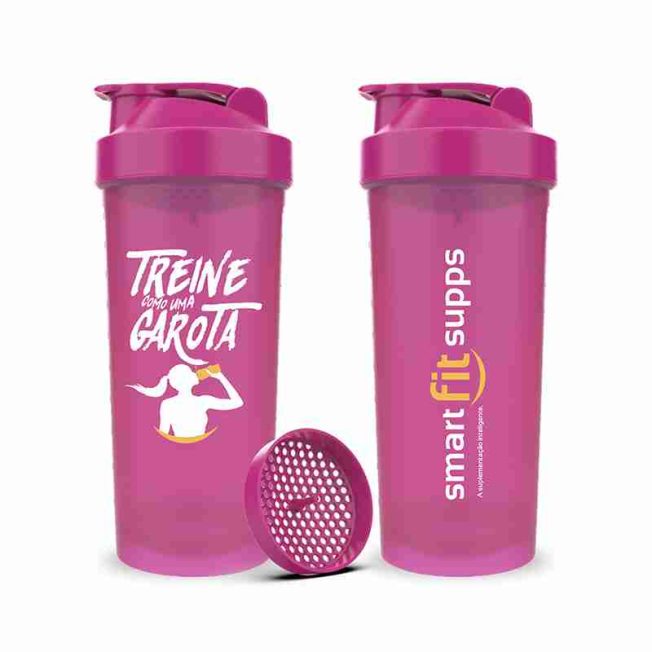 Coqueteleira "Treine como uma garota" 600m smart fit supps